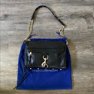 Rebecca Minkoff Black Leather MAC Bag